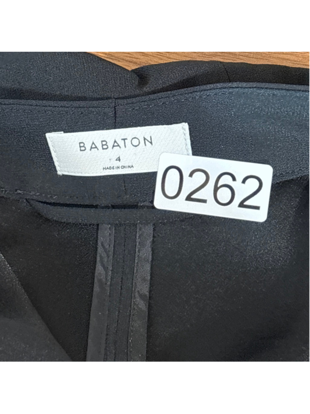 Babaton Power Hip Blazer Jacket Women’s Size 4 Black Tacked Sleeves Aritzia - Picture 11 of 11